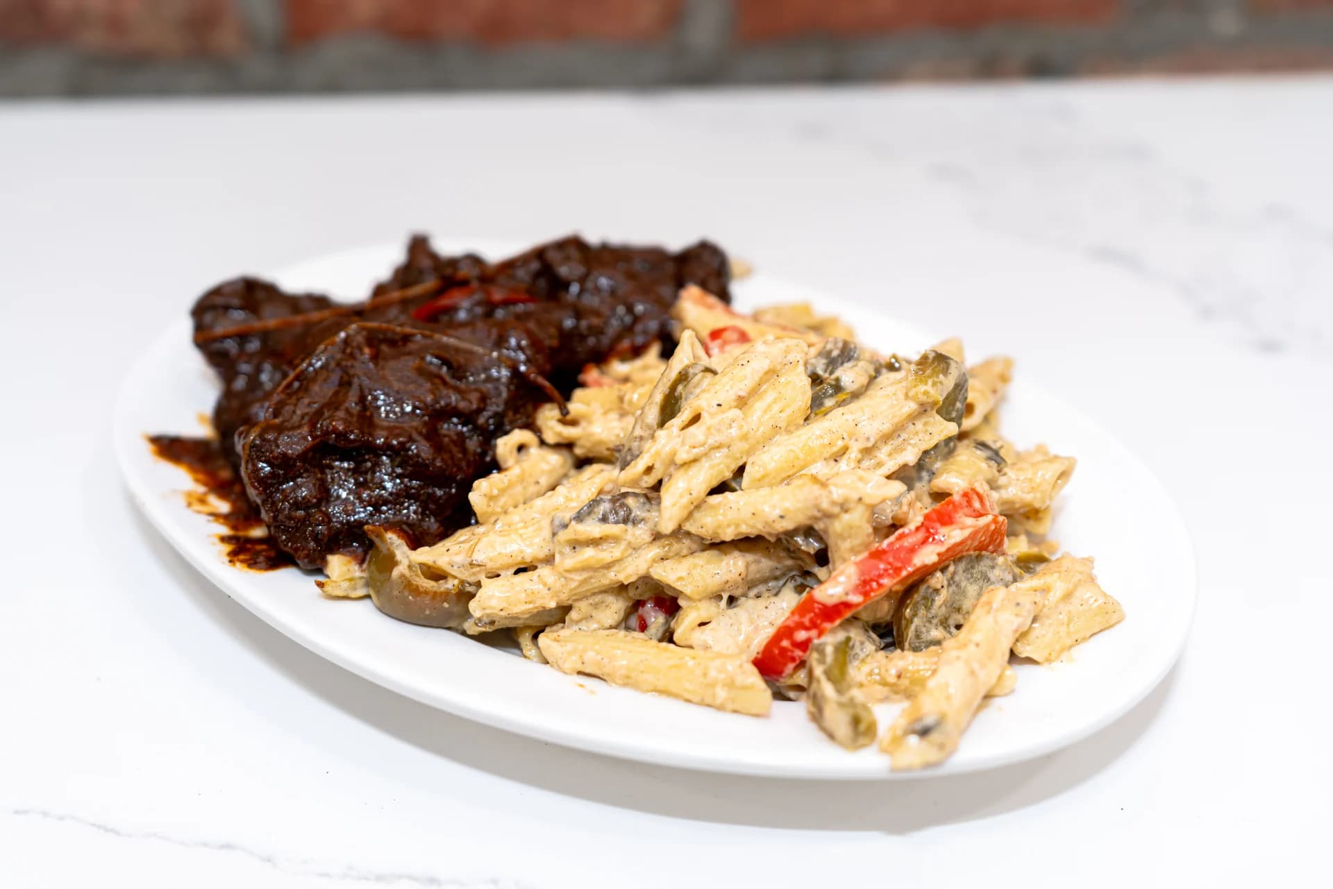 Oxtail Rasta pasta