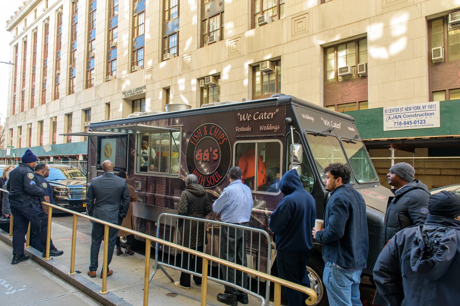 GG’s food truck on a city street