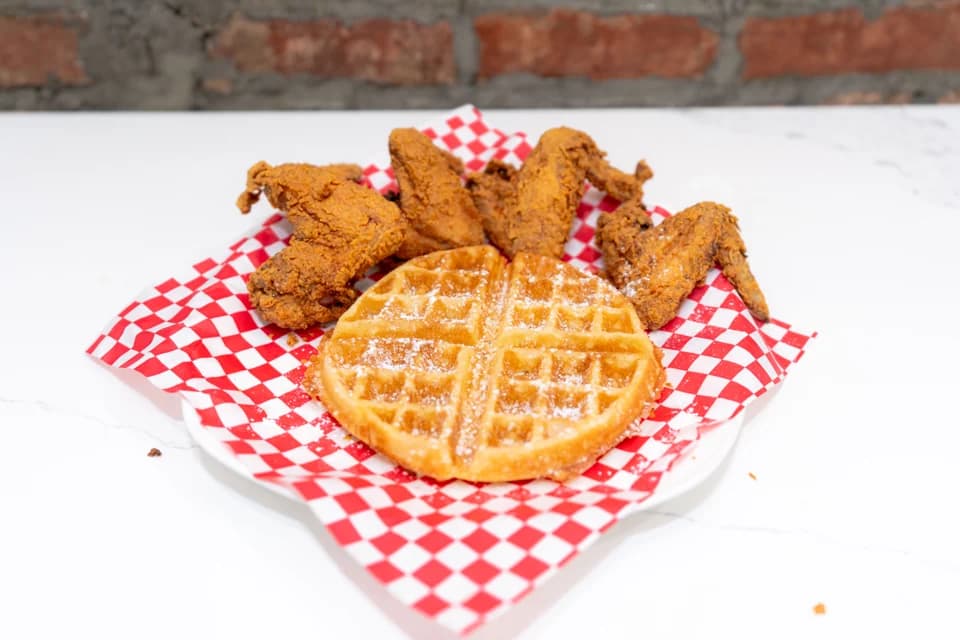 Chicken and waffles