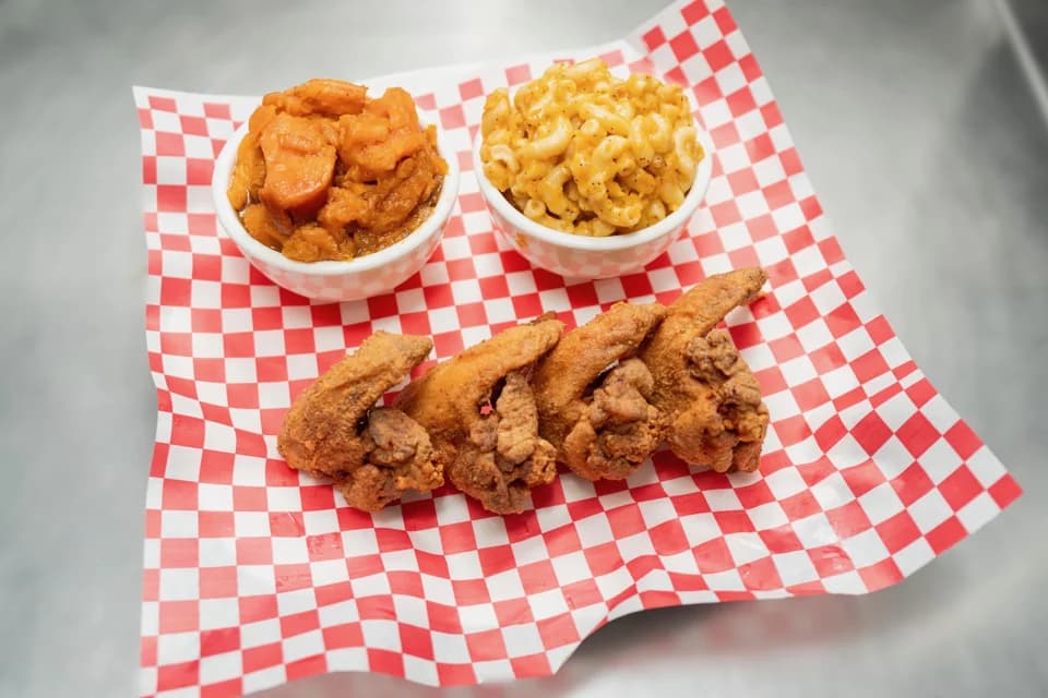 Fried chicken with sides
