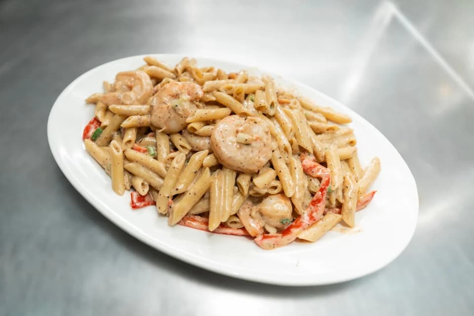 Shrimp Rasta pasta